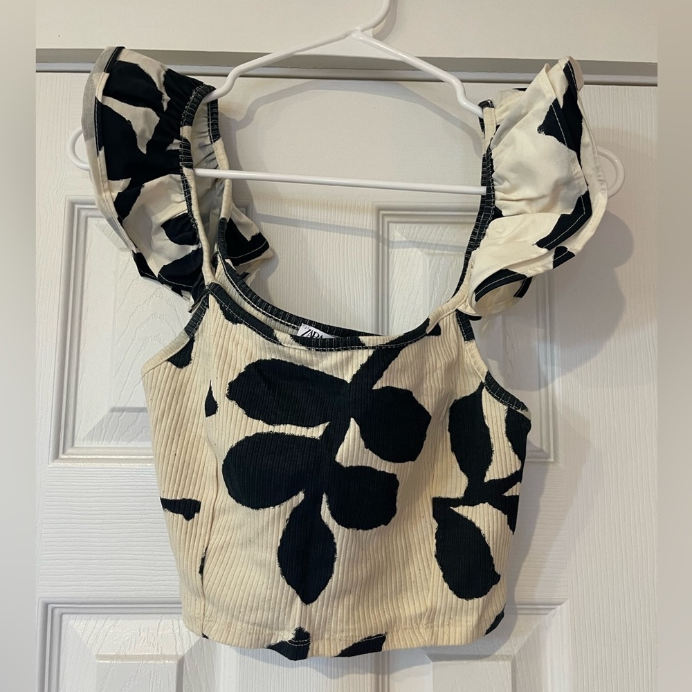 Zara Floral Crop Top